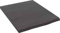 vidaXL - Wastafelblad - 40x50x2 - cm - behandeld - massief - hout - donkergrijs