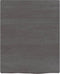 vidaXL - Wastafelblad - 40x50x2 - cm - behandeld - massief - hout - donkergrijs