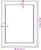 vidaXL - Wastafelblad - 40x50x6 - behandeld - massief - hout - lichtbruin
