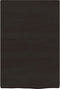 vidaXL - Wastafelblad - 40x60x(2-4) - cm - behandeld - massief - hout - donkerbruin