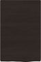 vidaXL - Wastafelblad - 40x60x(2-4) - cm - behandeld - massief - hout - donkerbruin