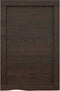 vidaXL - Wastafelblad - 40x60x(2-6) - cm - behandeld - massief - hout - donkerbruin