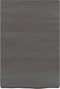 vidaXL - Wastafelblad - 40x60x(2-6) - cm - behandeld - massief - hout - donkerbruin