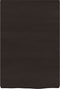 vidaXL - Wastafelblad - 40x60x(2-6) - cm - behandeld - massief - hout - donkerbruin