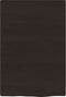 vidaXL - Wastafelblad - 40x60x2 - cm - behandeld - massief - hout - donkerbruin
