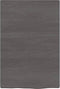 vidaXL - Wastafelblad - 40x60x2 - cm - behandeld - massief - hout - donkerbruin