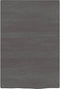 vidaXL - Wastafelblad - 40x60x2 - cm - behandeld - massief - hout - donkerbruin