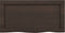 vidaXL - Wastafelblad - 60x30x(2-6) - cm - behandeld - massief - hout - donkerbruin