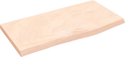 vidaXL - Wastafelblad - 60x30x2 - cm - onbehandeld - massief - hout