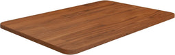 vidaXL - Wastafelblad - 60x40x1,5cm - behandeld - massief - hout - donkerbruin