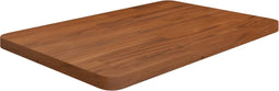 vidaXL - Wastafelblad - 60x40x2,5cm - behandeld - massief - hout - donkerbruin