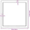 vidaXL - Wastafelblad - 60x60x(2-6) - cm - behandeld - massief - hout - donkerbruin
