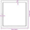 vidaXL - Wastafelblad - 60x60x4 - cm - onbehandeld - massief - hout