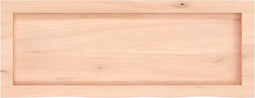 vidaXL - Wastafelblad - 80x30x(2-6) - cm - onbehandeld - massief - hout