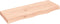 vidaXL - Wastafelblad - 80x30x(2-6) - cm - onbehandeld - massief - hout