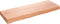 vidaXL - Wastafelblad - 80x30x6 - behandeld - massief - hout - lichtbruin