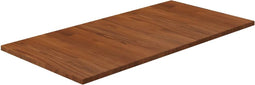 vidaXL - Wastafelblad - 80x40x1,5 - cm - behandeld - massief - hout - donkerbruin