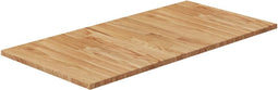 vidaXL - Wastafelblad - 80x40x1,5cm - behandeld - massief - hout - lichtbruin