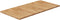 vidaXL - Wastafelblad - 80x40x1,5cm - behandeld - massief - hout - lichtbruin