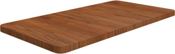 vidaXL - Wastafelblad - 80x40x2,5cm - behandeld - massief - hout - donkerbruin