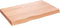 vidaXL - Wastafelblad - 80x50x(2-6) - cm - behandeld - massief - hout - lichtbruin