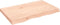vidaXL - Wastafelblad - 80x50x(2-6) - cm - onbehandeld - massief - hout