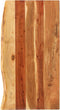 vidaXL Wastafelblad 80x55x2.5 cm massief acaciahout