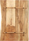 vidaXL Wastafelblad 80x55x2.5 cm massief acaciahout