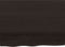 vidaXL - Wastafelblad - 80x60x(2-4) - cm - behandeld - massief - hout - donkerbruin
