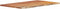 vidaXL - Wastafelblad - rechthoekig - 100x60x2,5 - massief - acaciahout