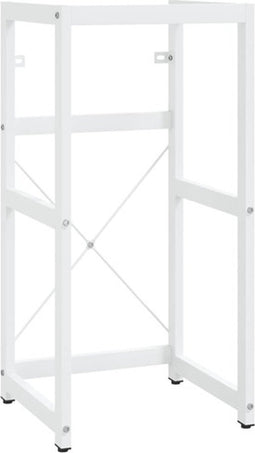 vidaXL - Wastafelframe - 40x38x83 - cm - ijzer - wit