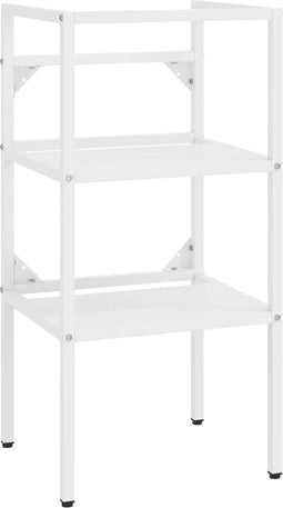 vidaXL - Wastafelframe - 40x38x83 - cm - ijzer - wit