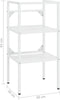 vidaXL - Wastafelframe - 40x38x83 - cm - ijzer - wit