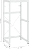 vidaXL - Wastafelframe - 40x38x83 - cm - ijzer - wit
