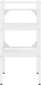 vidaXL - Wastafelframe - 40x38x83 - cm - ijzer - wit
