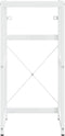 vidaXL - Wastafelframe - 40x38x83 - cm - ijzer - wit
