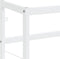 vidaXL - Wastafelframe - 40x38x83 - cm - ijzer - wit
