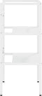 vidaXL - Wastafelframe - 40x38x83 - cm - ijzer - wit