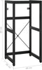 vidaXL - Wastafelframe - 40x38x83 - cm - ijzer - zwart