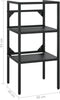 vidaXL - Wastafelframe - 40x38x83 - cm - ijzer - zwart