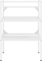 vidaXL - Wastafelframe - 59x38x83 - cm - ijzer - wit