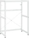 vidaXL - Wastafelframe - 59x38x83 - cm - ijzer - wit