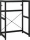 vidaXL - Wastafelframe - 59x38x83 - cm - ijzer - zwart