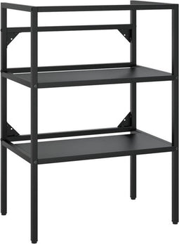 vidaXL - Wastafelframe - 59x38x83 - cm - ijzer - zwart