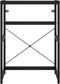 vidaXL - Wastafelframe - 59x38x83 - cm - ijzer - zwart