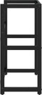 vidaXL - Wastafelframe - 59x38x83 - cm - ijzer - zwart
