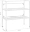 vidaXL - Wastafelframe - 79x38x83 - cm - ijzer - wit