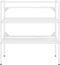 vidaXL - Wastafelframe - 79x38x83 - cm - ijzer - wit