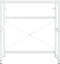 vidaXL - Wastafelframe - 79x38x83 - cm - ijzer - wit