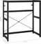 vidaXL - Wastafelframe - 79x38x83 - cm - ijzer - zwart